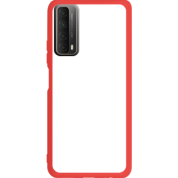 Phone case - casey Soft Flex Design - Marble Case - White Marble - red