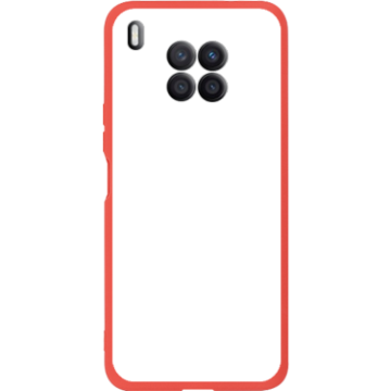 Phone case - casey Soft Flex Design - Marble Case - White Marble - red