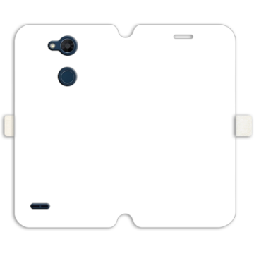 Phone case - casey Wallet Book Design - Marble Case - White Marble