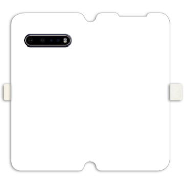 Phone case - casey Wallet Book Design - Marble Case - White Marble
