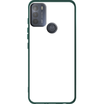 Phone case - casey Soft Flex Design - Marble Case - White Marble - green