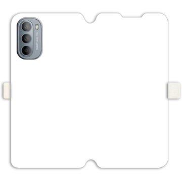 Phone case - casey Wallet Book Design - Marble Case - White Marble