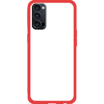 Phone case - casey Soft Flex Design - Marble Case - White Marble - red