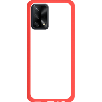 Phone case - casey Soft Flex Design - Marble Case - White Marble - red