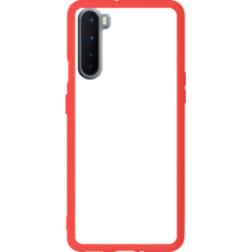 Phone case - casey Soft Flex Design - Marble Case - White Marble - red