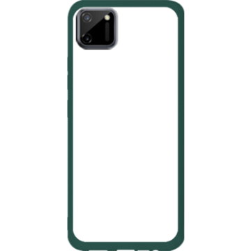Phone case - casey Soft Flex Design - Marble Case - White Marble - green