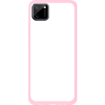 Phone case - casey Soft Flex Design - Marble Case - White Marble - pink
