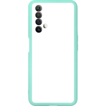 Phone case - casey Soft Flex Design - Marble Case - Blue Marble with gold stripe - mint