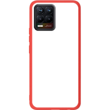 Phone case - casey Soft Flex Design - Marble Case - White Marble - red