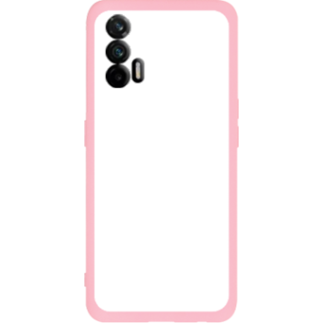 Phone case - casey Soft Flex Design - Marble Case - White Marble - pink