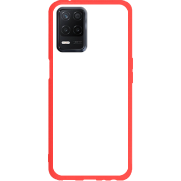Phone case - casey Soft Flex Design - Marble Case - White Marble - red