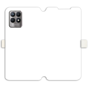 Phone case - casey Wallet Book Design - Marble Case - White Marble
