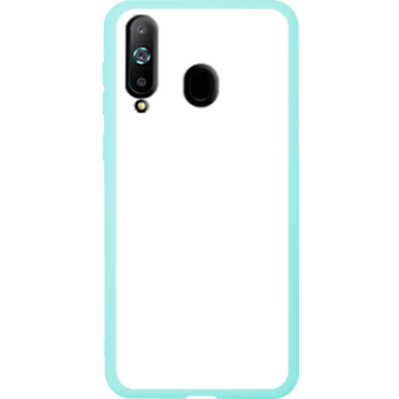 Phone case - casey Soft Flex Design - Marble Case - Blue Marble with gold stripe - mint