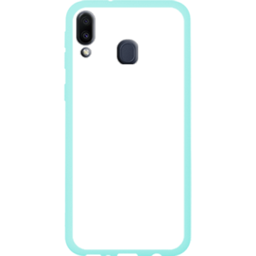 Phone case - casey Soft Flex Design - Marble Case - Blue Marble with gold stripe - mint