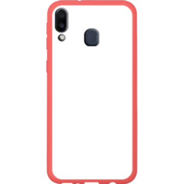 Phone case - casey Soft Flex Design - Marble Case - White Marble - red