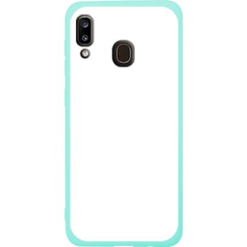 Phone case - casey Soft Flex Design - Marble Case - Blue Marble with gold stripe - mint