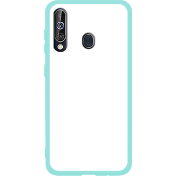 Phone case - casey Soft Flex Design - Marble Case - Blue Marble with gold stripe - mint
