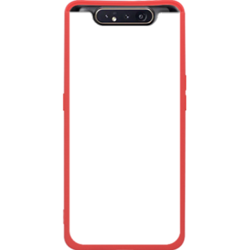 Phone case - casey Soft Flex Design - Marble Case - White Marble - red