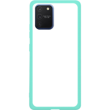 Phone case - casey Soft Flex Design - Marble Case - Blue Marble with gold stripe - mint