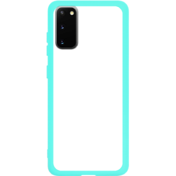 Phone case - casey Soft Flex Design - Marble Case - Blue Marble with gold stripe - mint