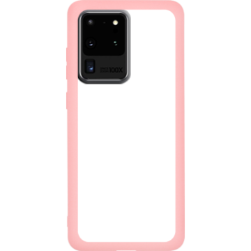 Phone case - casey Soft Flex Design - Marble Case - White Marble - pink