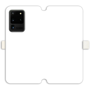 Phone case - casey Wallet Book Design - Marble Case - White Marble