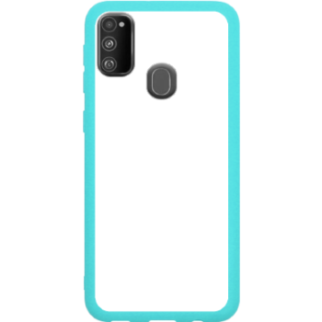Phone case - casey Soft Flex Design - Marble Case - Blue Marble with gold stripe - mint