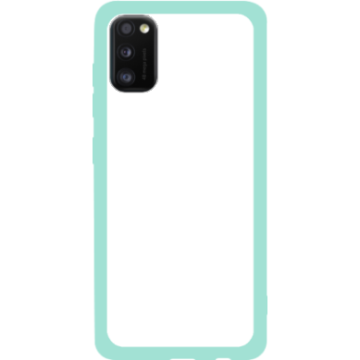 Phone case - casey Soft Flex Design - Marble Case - Blue Marble with gold stripe - mint