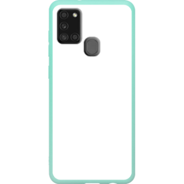Phone case - casey Soft Flex Design - Marble Case - Blue Marble with gold stripe - mint