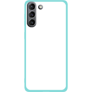 Phone case - casey Soft Flex Design - Marble Case - Blue Marble with gold stripe - mint