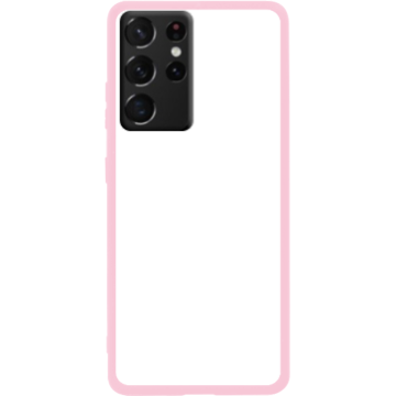 Phone case - casey Soft Flex Design - Marble Case - White Marble - pink