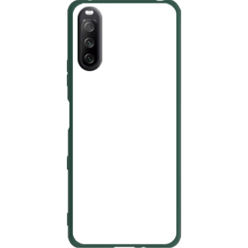 Phone case - casey Soft Flex Design - Marble Case - White Marble - green