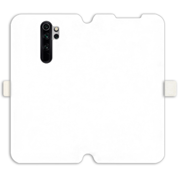 Phone case - casey Wallet Book Design - Marble Case - White Marble