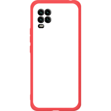 Phone case - casey Soft Flex Design - Marble Case - White Marble - red