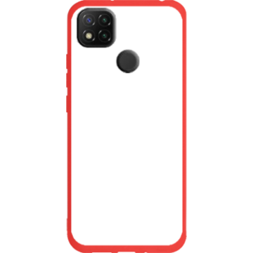 Phone case - casey Soft Flex Design - Marble Case - White Marble - red