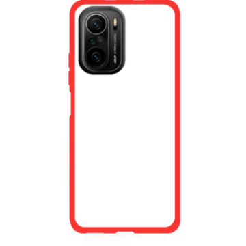Phone case - casey Soft Flex Design - Marble Case - White Marble - red