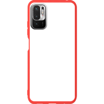 Phone case - casey Soft Flex Design - Marble Case - White Marble - red