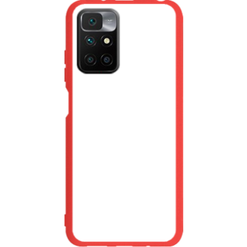 Phone case - casey Soft Flex Design - Marble Case - White Marble - red