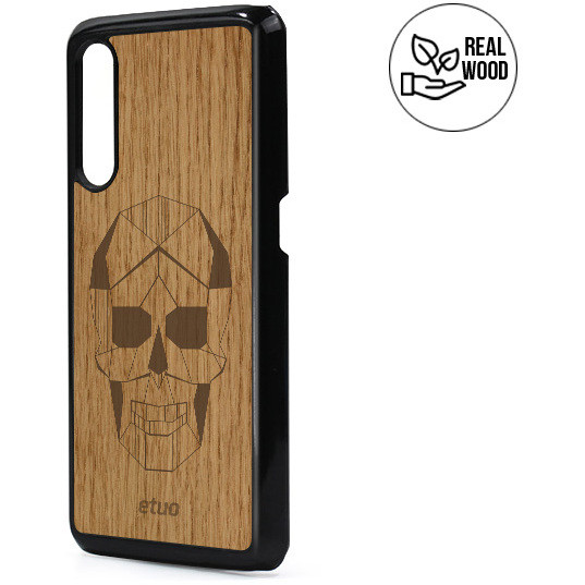 Wood Hard Case - oak - Skull
