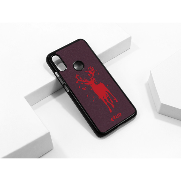 Leather Hard Case - berry - Deer
