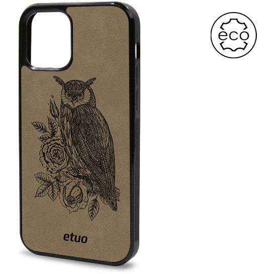 Leather Case - gray - Owl