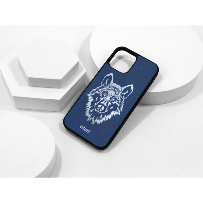 Leather Case - chable blue - Wolf