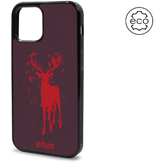 Leather Case - berry - Deer