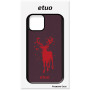 Leather Case - berry - Deer thumbnail