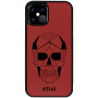 Leather Case - red - Skull thumbnail
