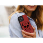 Leather Case - red - Skull thumbnail